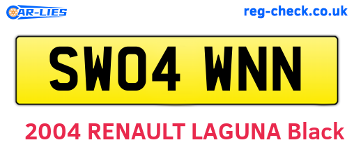 SW04WNN are the vehicle registration plates.