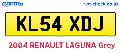 KL54XDJ are the vehicle registration plates.