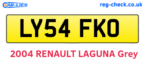 LY54FKO are the vehicle registration plates.