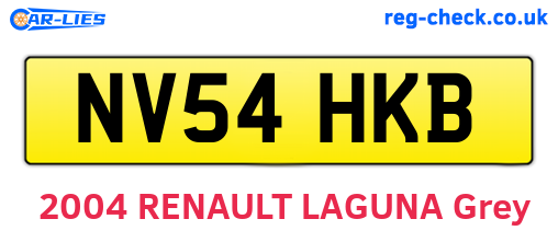 NV54HKB are the vehicle registration plates.