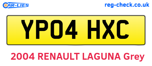 YP04HXC are the vehicle registration plates.