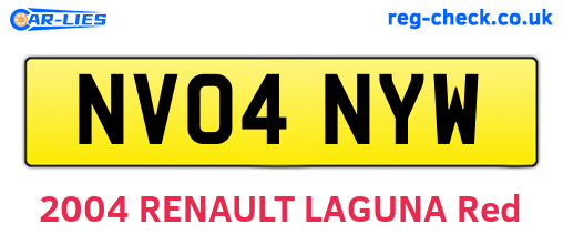 NV04NYW are the vehicle registration plates.