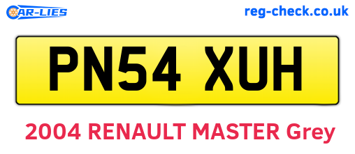 PN54XUH are the vehicle registration plates.