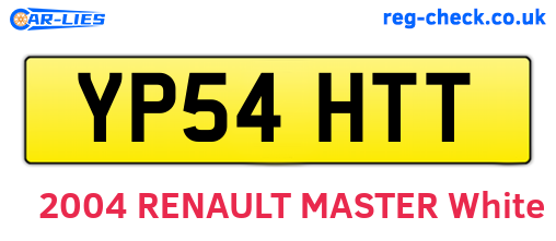 YP54HTT are the vehicle registration plates.