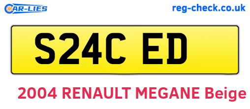 S24CED are the vehicle registration plates.