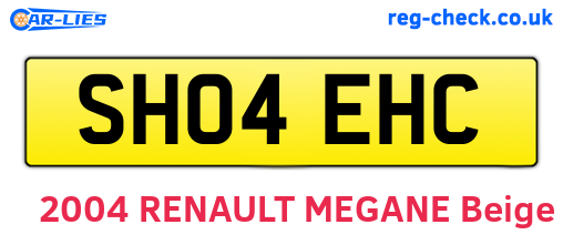 SH04EHC are the vehicle registration plates.