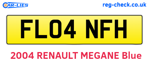FL04NFH are the vehicle registration plates.