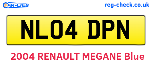 NL04DPN are the vehicle registration plates.