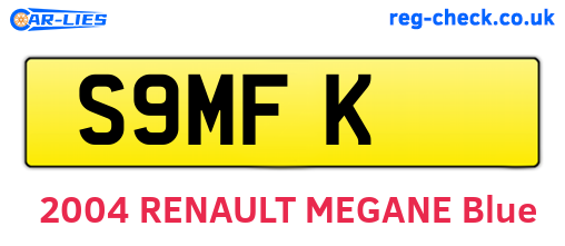 S9MFK are the vehicle registration plates.