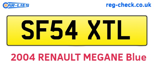 SF54XTL are the vehicle registration plates.
