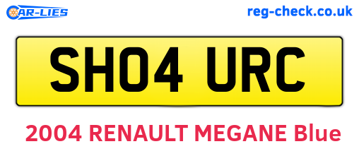 SH04URC are the vehicle registration plates.