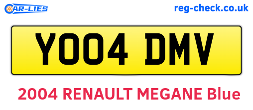 YO04DMV are the vehicle registration plates.