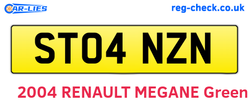 ST04NZN are the vehicle registration plates.