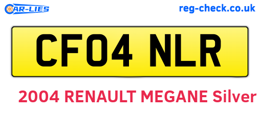 CF04NLR are the vehicle registration plates.