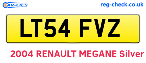 LT54FVZ are the vehicle registration plates.
