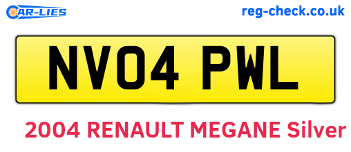 NV04PWL are the vehicle registration plates.