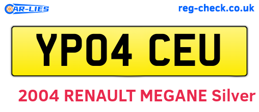 YP04CEU are the vehicle registration plates.