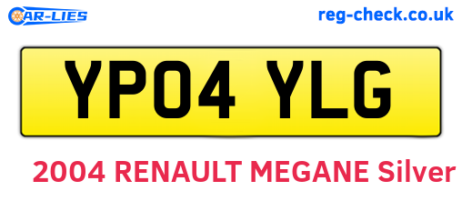 YP04YLG are the vehicle registration plates.