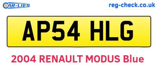 AP54HLG are the vehicle registration plates.