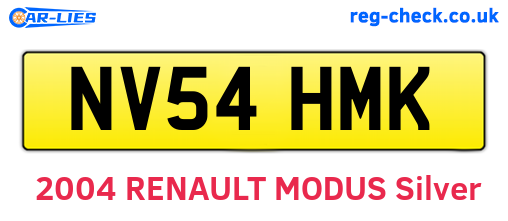 NV54HMK are the vehicle registration plates.