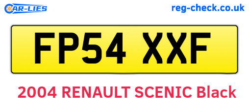 FP54XXF are the vehicle registration plates.