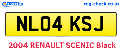 NL04KSJ are the vehicle registration plates.