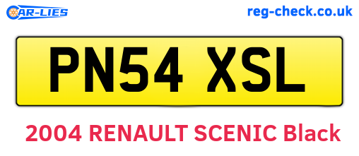 PN54XSL are the vehicle registration plates.