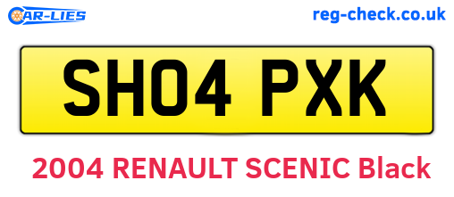 SH04PXK are the vehicle registration plates.