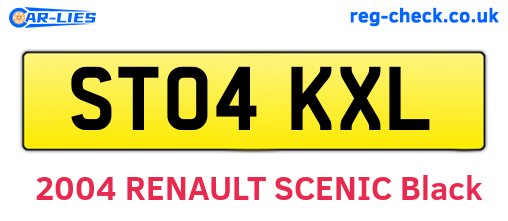 ST04KXL are the vehicle registration plates.