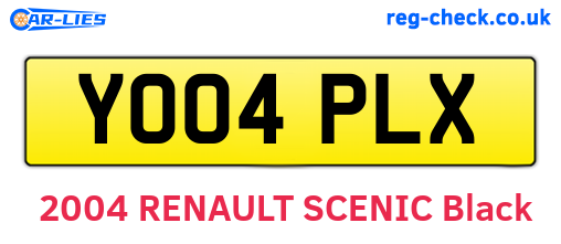 YO04PLX are the vehicle registration plates.