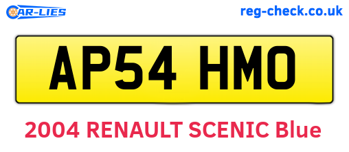 AP54HMO are the vehicle registration plates.
