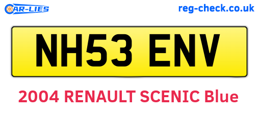 NH53ENV are the vehicle registration plates.