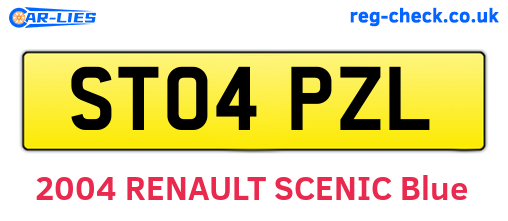 ST04PZL are the vehicle registration plates.