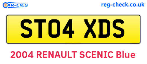 ST04XDS are the vehicle registration plates.