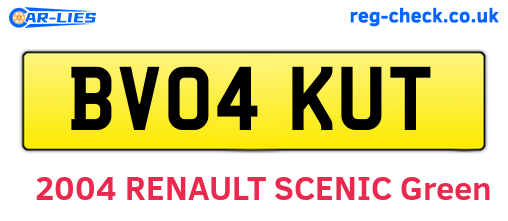 BV04KUT are the vehicle registration plates.