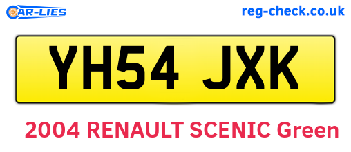 YH54JXK are the vehicle registration plates.