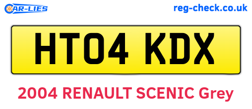 HT04KDX are the vehicle registration plates.