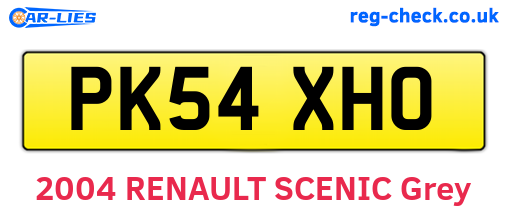 PK54XHO are the vehicle registration plates.