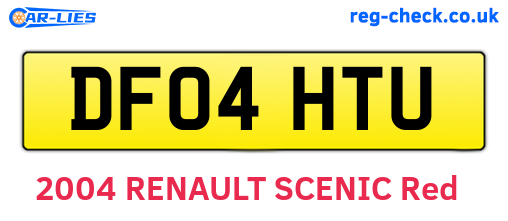 DF04HTU are the vehicle registration plates.