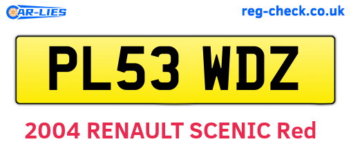 PL53WDZ are the vehicle registration plates.