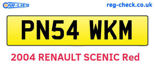 PN54WKM are the vehicle registration plates.