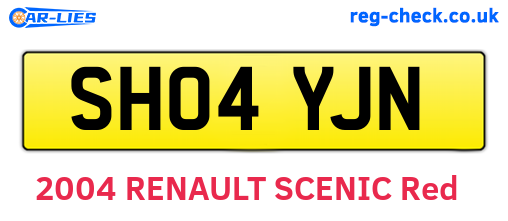 SH04YJN are the vehicle registration plates.