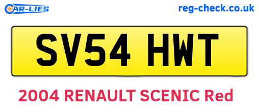 SV54HWT are the vehicle registration plates.
