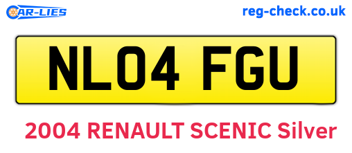 NL04FGU are the vehicle registration plates.