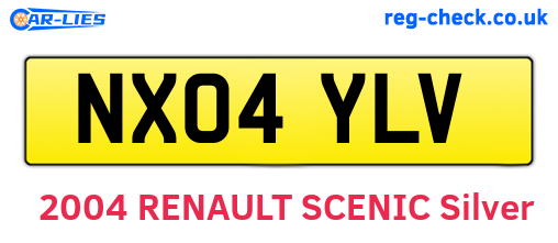 NX04YLV are the vehicle registration plates.