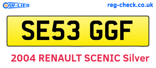 SE53GGF are the vehicle registration plates.