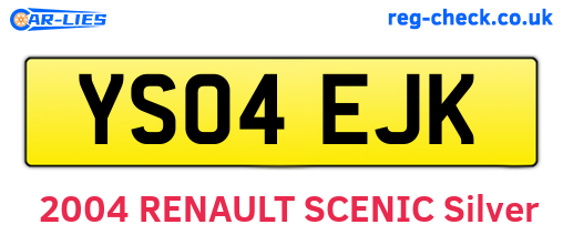 YS04EJK are the vehicle registration plates.