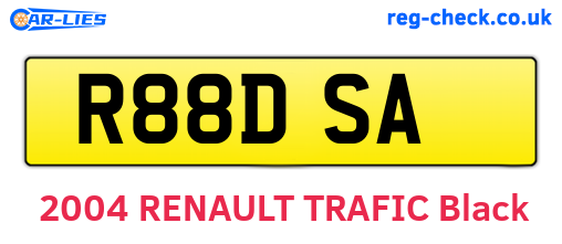 R88DSA are the vehicle registration plates.