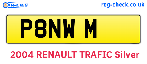 P8NWM are the vehicle registration plates.