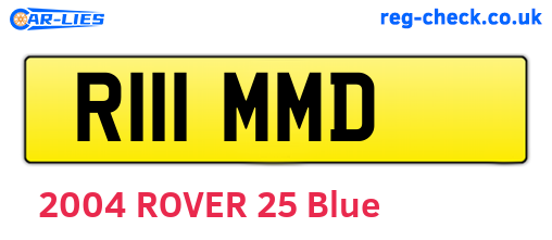 R111MMD are the vehicle registration plates.